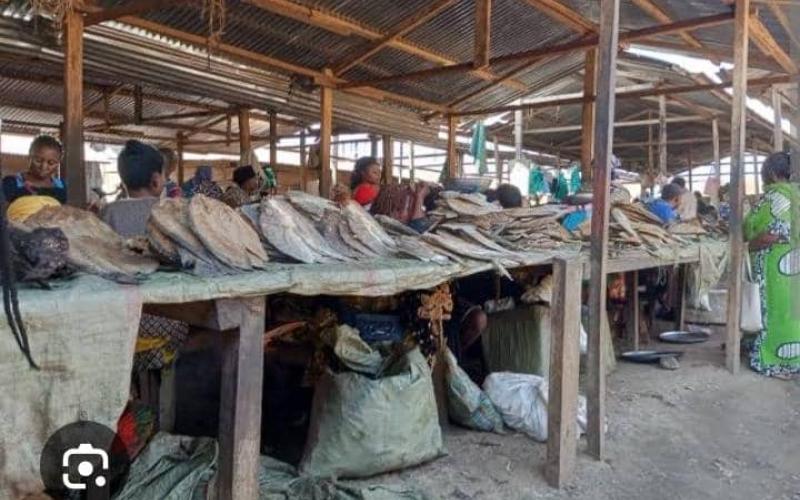 Poisson sale au marche